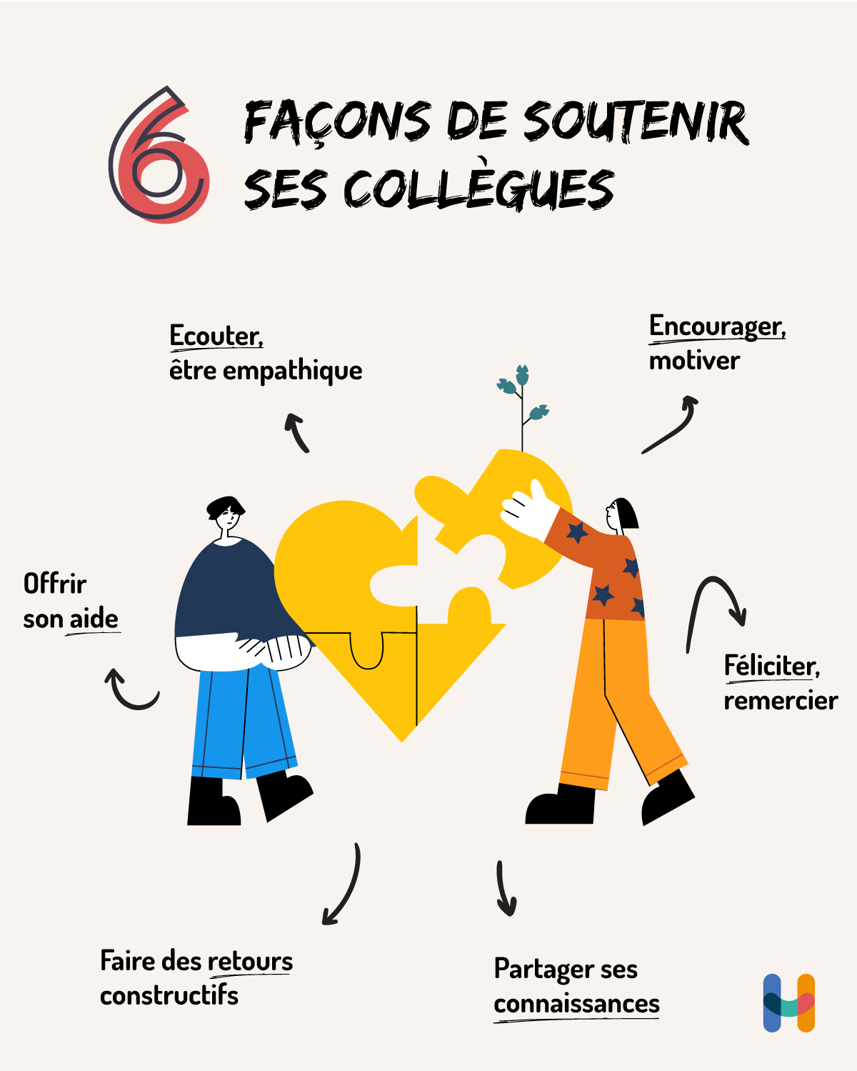 6 façons de soutenir ses collègues 6 façons de soutenir ses collègues